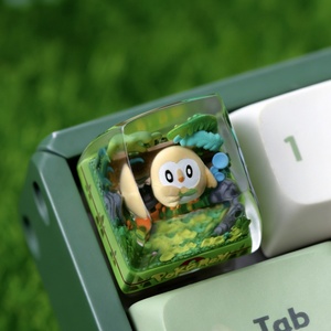 Keycap artisanal en résine Pokemoned Rowlet imprimé en 3D, usinage CNC, pour clavier mécanique - Product Image 2