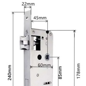 QLEUNG Smart <b>Lock</b> Body 4585 Universal WiFi Fingerprint Password <b>Lock</b> For Door Security - Product Image 3