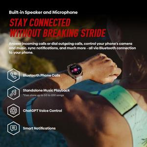 Reloj Inteligente GPS Resistente <span class=keywords><strong>Zeblaze</strong></span> <span class=keywords><strong>Stratos</strong></span> 4 Pro, Reloj Deportivo para Exteriores de 1.43 Pulgadas, 5ATM IP69K, Linterna Integrada - Product Image 5