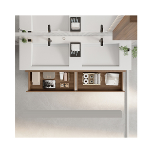 Cina all'ingrosso di fabbrica <span class=keywords><strong>Outlet</strong></span> Design armadi da bagno specchio bagno vanità per il bagno moderno - Product Image 4