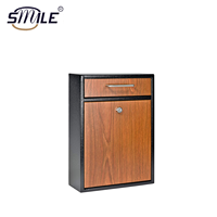 Boîte aux lettres intelligente CHNSMILE OEM grande, étanche et antivol en métal pour extérieur, style moderne, pour colis et lettres de jardin
