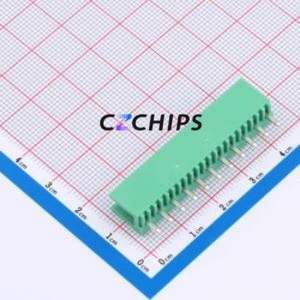 MXHT396V-3.96-11P-GN01-Cu-A Plug-in Terminal Block Through hole,P=3.96mm Board-to-Board / Socket - Open 1x11P 3.96mm Green - Product Image 2