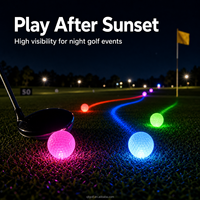Balles de golf LED personnalisées avec logo XJT B11, 3 pièces, en Surlyn, pour événements de golf nocturnes et cadeaux d'entreprise