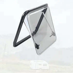 Most Popular Custom Size 700*300mm Modified Car Window for RV Motorhome Corner Good Price Fit Caravan Inner Frame ABS Material