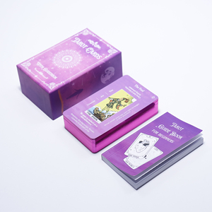 Set Guidebook Omens <span class=keywords><strong>Cartes</strong></span> De Tarot Affirmation Gold Foil Printing Oracles Playing Cards Venta al por mayor Custom Deck Tarot Cards - Product Image 4