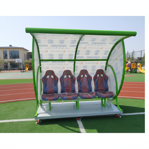Refugio de Lujo para 10 Jugadores de Fútbol, Gradas Móviles de 1 Fila para Equipos de Fútbol, Bancos para Jugadores con Asiento <span class=keywords><strong>VIP</strong></span> TBX-10 - Product Image 3