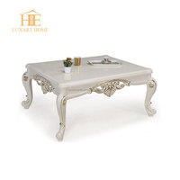 (1+2+3 Canapé + Table basse) Ensemble de canapés en bois sculpté classique, meubles de salon de luxe pour villa