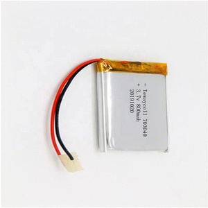 703040 800mah <span class=keywords><strong>3</strong></span>,7 v rc gebogene lithium-polymer ionen batterie zellen pack mit ntc elektrische roller ladegerät modul - Product Image 6