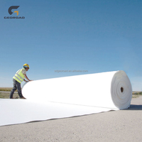 Usine PP Fibres longues ou courtes Aiguille non tissée Géotextile polyester Géotextile non tissé pour revêtement routier