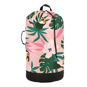 Trendy Design Custom Storage Home Folding <b>Water</b> Resistant Large Capacity Laundry Backpacks - Product Image 1