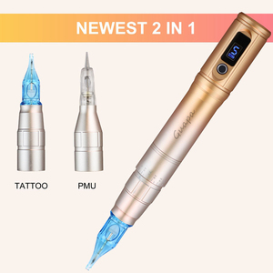 Máy Xăm Hình Không Dây Chuyên Nghiệp Mới Màn Hình <span class=keywords><strong>LED</strong></span> Với 2 Đầu Mực Để Trang Điểm Vĩnh Viễn Và Xăm Hình - Product Image 5