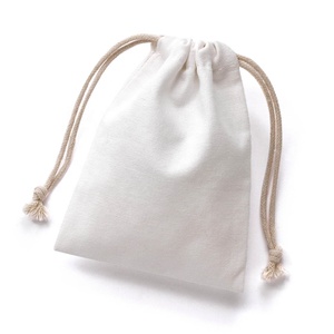 Pochette cadeau en toile de coton avec logo personnalisé Pandasew, sac à poussière en coton avec cordon de serrage, pochette à bijoux - Product Image 5