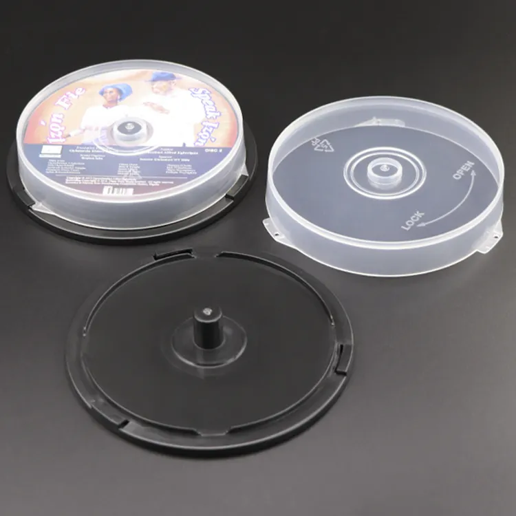 סיטונאי במפעל מחיר פלסטיק ריק 10PCS <span class=keywords><strong>תקליטור</strong></span>ים דיסק תיבת DVD מקרה 80 דקה cd-r 700mb Cd אריזה CD-R 700mb אחסון