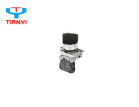 Interruptor de Botón Pulsador Electrónico de Plástico Serie XB4, Interruptores de Llave con Mango Estándar, Mango Largo, 2/3 Posiciones, Retorno por Resorte