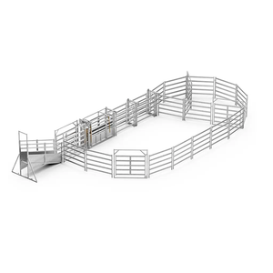 Gegalvaniseerde 12ft Zware Gebruikte Metalen Paardenafrasteringpanelen Ronde Penpanelen Vee-Panelen - Product Image 6