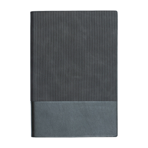 Cuaderno Profesional con Textura Acanalada Negra, Diseño de Base de Cuero Liso, Encuadernado con Espiral, Marca Aurelux, para Uso Ejecutivo Diario - Product Image 4