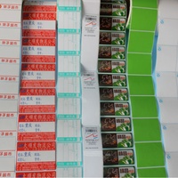 Autocollants thermiques directes en papier auto-adhésifs avec code-barres, fonction anti-rayures pour scrapbooking DIY, cadeaux, artisanat, couleur personnalisée, découpe sur mesure