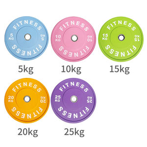 EIGFOH Plaques de poids de gym en caoutchouc pur Macaron, plaques de bumper haute densité pour l'entraînement de force à usage commercial et fitness - Product Image 4