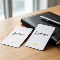 Tarjeta de Acceso Inteligente sin Contacto NFC 1K Chip 13.56MHz RFID PVC Impermeable para Hotel con Código QR para Control de Acceso a Ascensores Ecológica