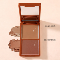 Palette de contour crémeuse pour le visage, palette de poudre pressée mate pour le contour du visage, marque privée