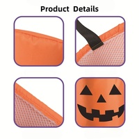 Sac de rangement portable lumineux à LED pour bonbons, motifs Halloween variés, réutilisable, faible MOQ, vente en gros