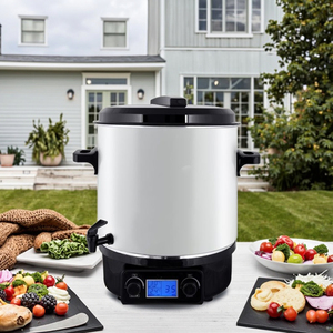 Lcd डिस्प्ले डिजिटल कंट्रोल 1800w स्टेनलेस स्टील 27l घरेलू इलेक्ट्रिक फूड प्रोसेसर खाना पकाने के लिए स्थिर तापमान नियंत्रण - Product Image 5