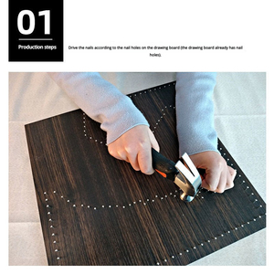 ชุดวัสดุงานศิลปะทำมือแบบสามมิติ ลายเส้นเล็บ พันด้ายไหม <span class=keywords><strong>รูป</strong></span><span class=keywords><strong>ม้า</strong></span> สำหรับงาน DIY ของขวัญสร้างสรรค์ สไตล์จีน แบบไม่มีกรอบ - Product Image 5