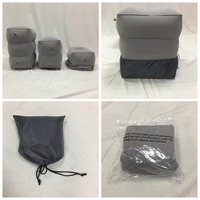 Coussin de repose-pieds gonflable réglable en hauteur pour enfants et adultes, idéal pour le bureau, la maison, l'avion et les voyages