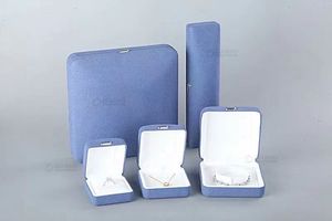 <b>Blue</b> Red Jewelry Packaging Gift <b>Box</b> High Quality Square Custom Logo Jewelry <b>Box</b> - Product Image 6