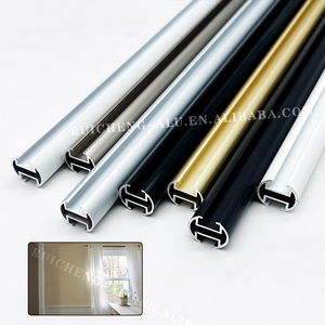 공장 제조업체 커튼 트랙 양극 산화 처리 시리즈 커튼로드 트랙 알루미늄 프로파일 - Product Image 2