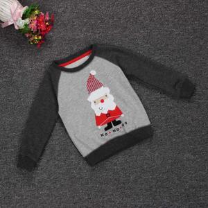 Modelos de otoño e invierno <span class=keywords><strong>Santa</strong></span> <span class=keywords><strong>Claus</strong></span> bordado niños bebé suéter de manga larga traje de Navidad 2-7 años - Product Image 3