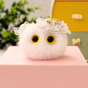 Porte-clés en peluche, animal porte-bonheur, sac pendentif, cadeau d'anniversaire pour enfant, doux, grand œil, porte-clés, poupée - Product Image 4