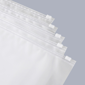 Laminating Transparent Clear Self-sealing Bags Shaped Custom Logo Plastic Frosted Zipper Bag For Packaging