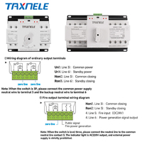 ATS 4P 63A 230V Disjoncteur Double puissance Commutateur de transfert automatique Commutateur de transfert automatique 4p double puissance ats
