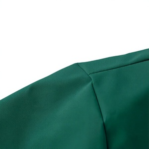 <b>Men's</b> Windproof Breathable Eco-Friendly Racer <b>Jacket</b> Detachable Hood Quarter Zip Casual Winter Green <b>White</b> Color Slight Stretch - Product Image 4