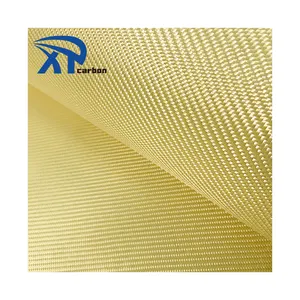 Высокотемпературное сопротивление 3000D420gsm тканая желтая арамидная ткань кевларс материал ткани