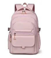 Sac à dos pour ordinateur portable léger et imperméable en polyester, grande capacité pour les étudiants