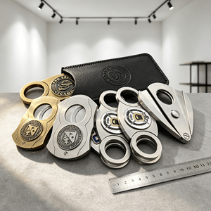 Cortador de Cigarros de Aleación de Aluminio de Diseño Simple y Portátil, Regalos Creativos Personalizados de Fábrica Directa de Alta Gama - Product Image 1