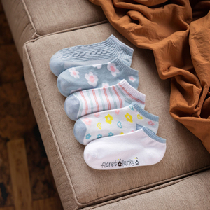 Chaussettes courtes en coton pour femmes, respirantes, tricotées, avec design pour talons hauts, personnalisables, pour usage quotidien en automne, offre spéciale, à prix abordable, avec bordure inférieure - Product Image 1