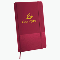 Couverture en papier artistique avec impression de logo personnalisé, journal relié rigide A5, 80 feuilles, reliure thermique, pages intérieures