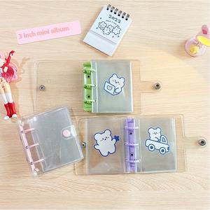 <span class=keywords><strong>Agenda</strong></span> de 100 hojas de PVC de estilo coreano A5/A6, diseño de hojas sueltas con purpurina, libreta de direcciones escolar con cremallera Simple, cuadernos espirales ordinarios - Product Image 1