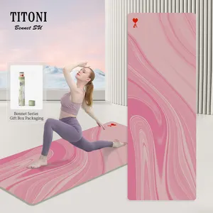 TITONI 친환경 품질 내구성 및 오래 지속되는 5mm 6mm 최적 두께 체육관 고무 바닥 매트 요가 매트 도매