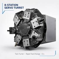 Torno vertical CNC de doble torreta FANUC VTC850 de alta resistencia para piezas de turbinas en la industria energética