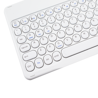 Z30 Keyboard ponsel nirkabel baru 2024, Tablet PC 10 inci ultra-tipis dengan tombol bulat Keyboard portabel Mini Logo kustom