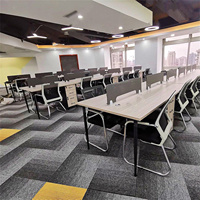 Dalles de moquette commerciales LKHY, tuftées, en polypropylène, à boucles, pour sols de bureau
