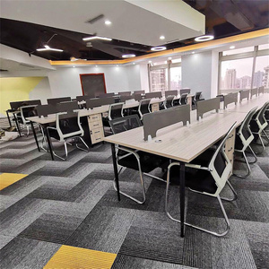 Thảm trải sàn thương mại LKHY, thảm ghép hình dạng gạch, chất liệu sợi PP, kiểu lông xoắn, thảm trải sàn văn phòng - Product Image 6