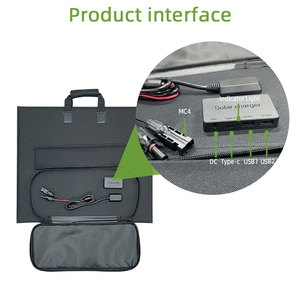 Panneau Solaire Portable Pliable Monocristallin 100W à Haute Efficacité (23%) avec Port USB MC4 pour Centrale Électrique - Vente en Gros - Product Image 4
