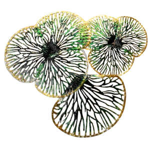 Arte de pared en forma de hoja escultórica 3D - Product Image 1