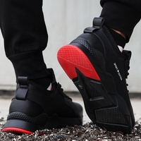 Chaussures de sécurité respirantes anti-perforation GUYISA CE certifiées Union Européenne pour sports de plein air noires