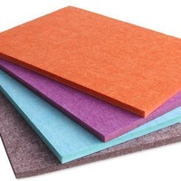 Vente en gros Panneau d'absorption acoustique en fibre de polyester Maternelle Cinéma KTV Isolation murale Panneaux acoustiques en coton Insonorisés